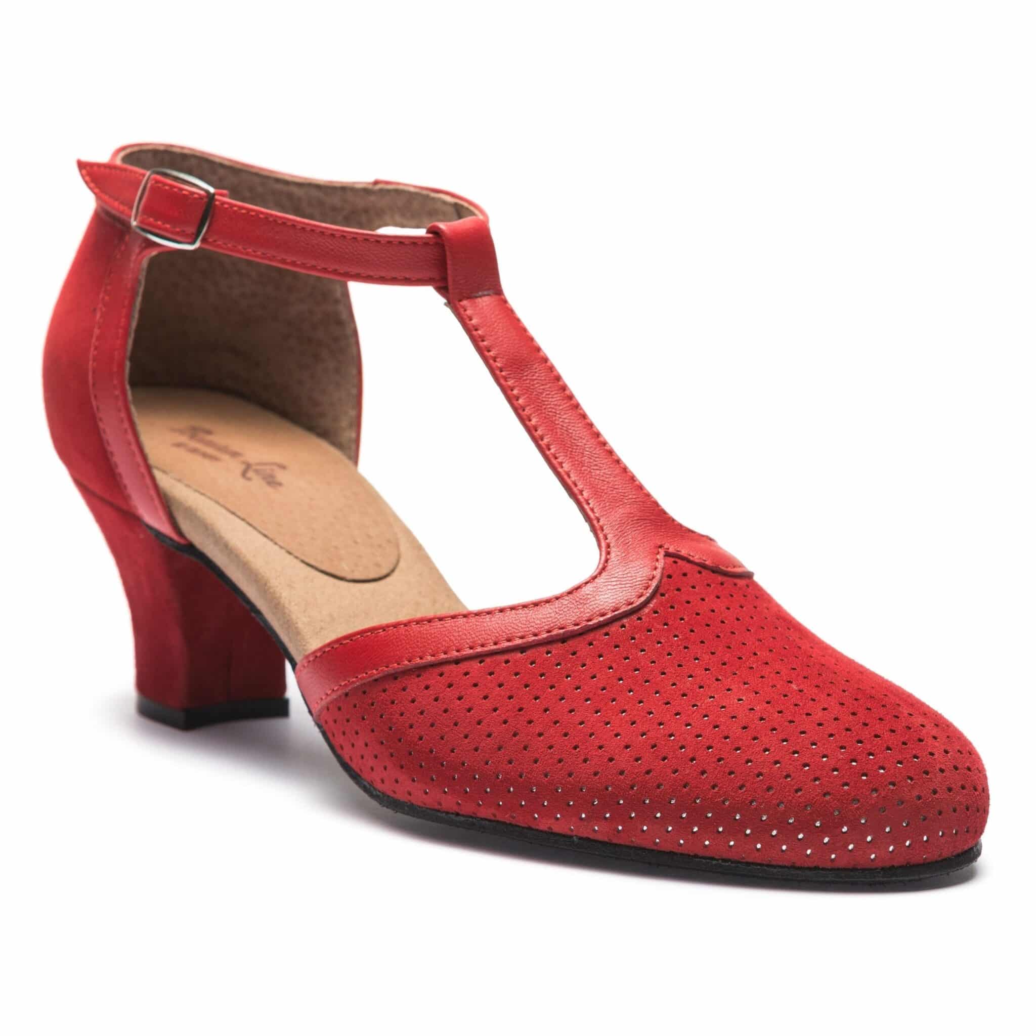 Chaussures Danses Latines Rumpf Amy Rouge