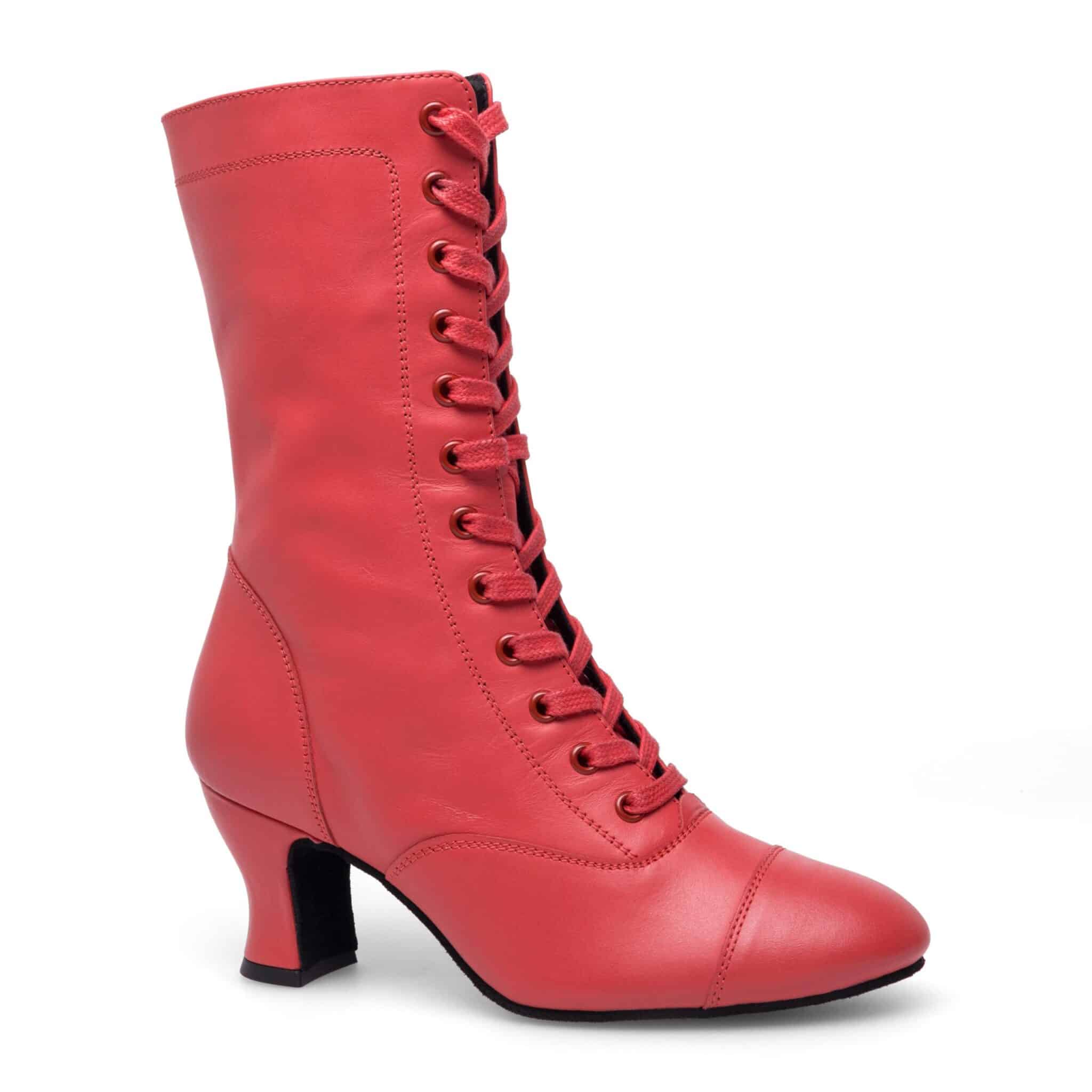 Bottines French Cancan Rouge