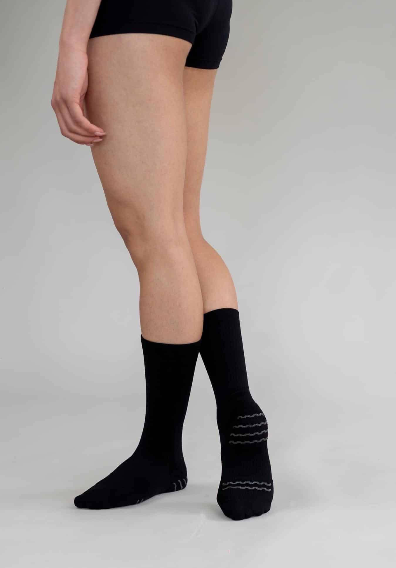 Chaussettes charcoal antidérapantes
