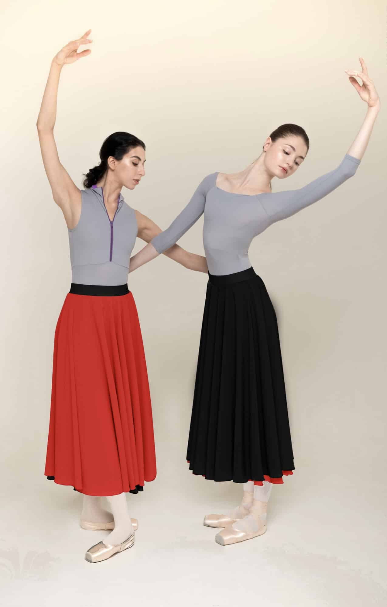 Jupe Réversible Zidans Rouge & Noir
