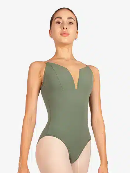 Justaucorps Vaganova Charlotte Olive