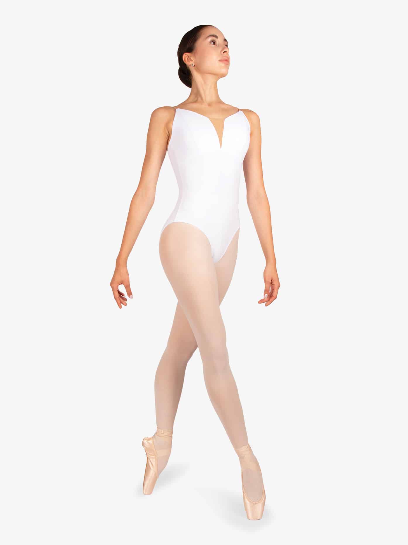 Justaucorps Vaganova Charlotte Blanc