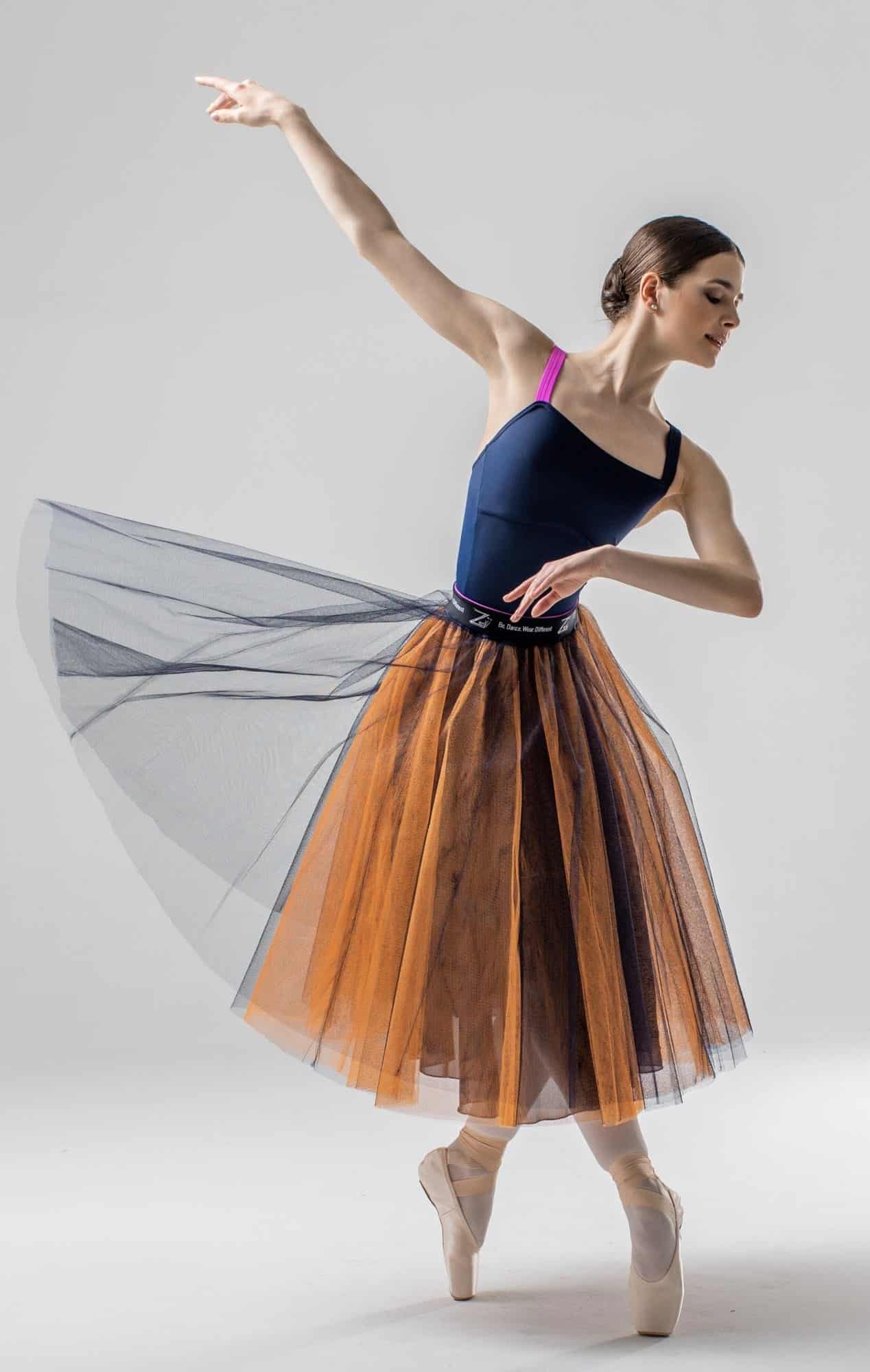 Jupe en Tulle Zidans Chopin Orange