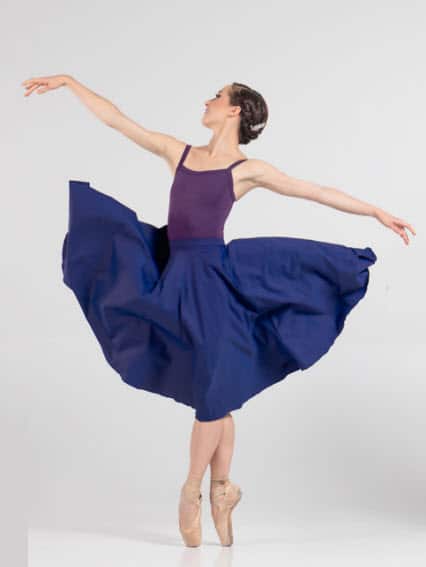 Jupe Longue Mousseline Stretch Ballet Rosa Alix